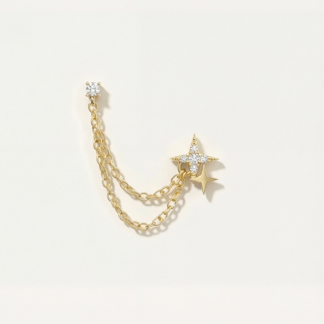 Starlight Chain Earrings