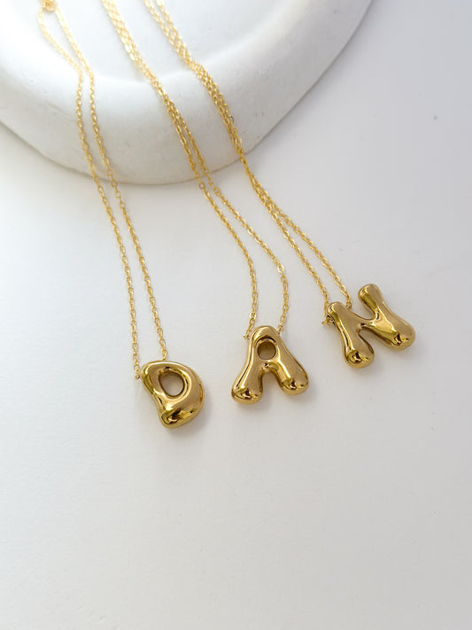 Bubble Letter Necklace