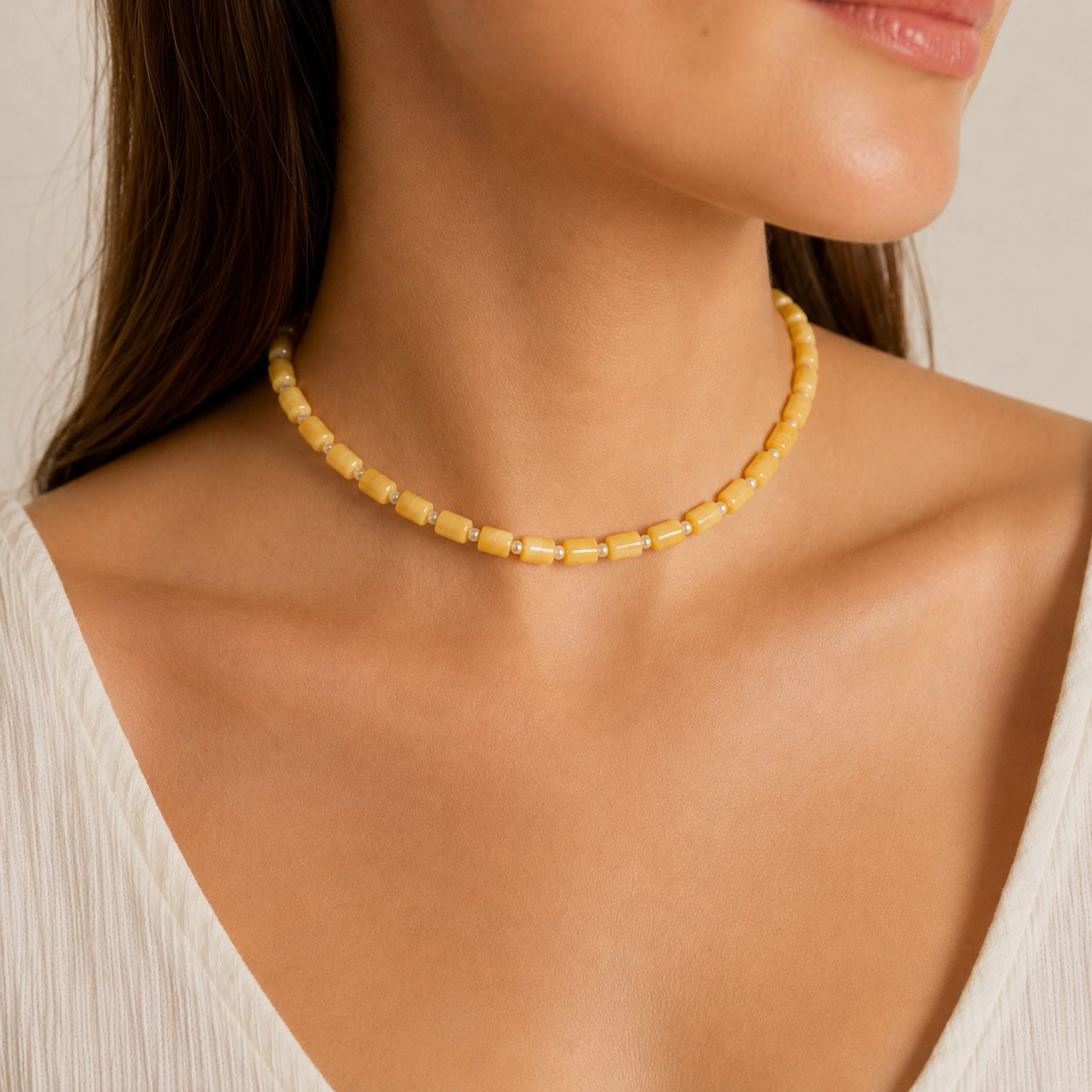Honey Stone Choker