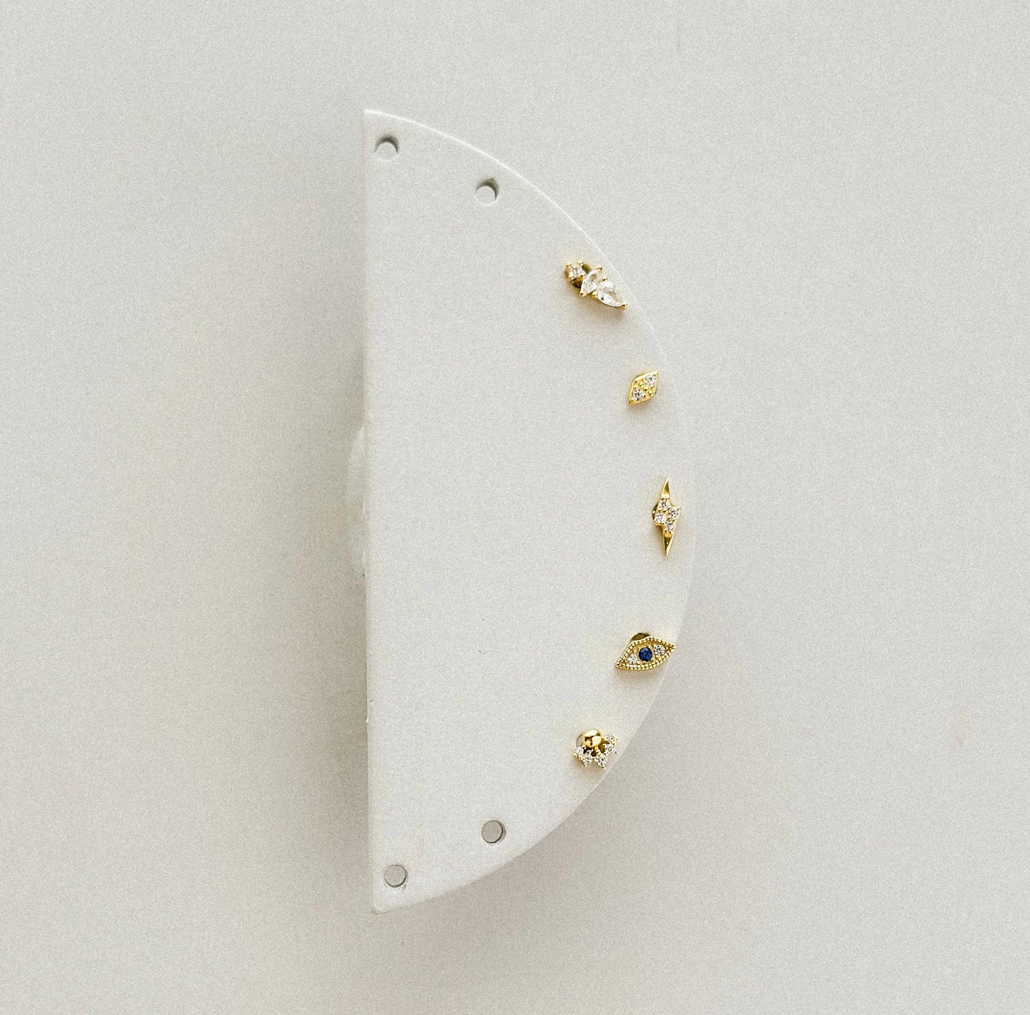 Evil Eye Flatback Earring