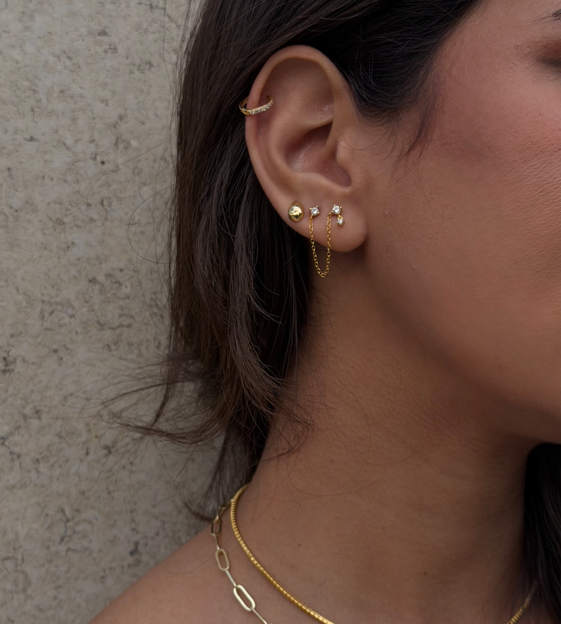 Droplet Chain Earring