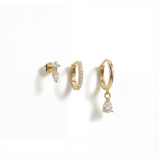Droplet Earrings Set