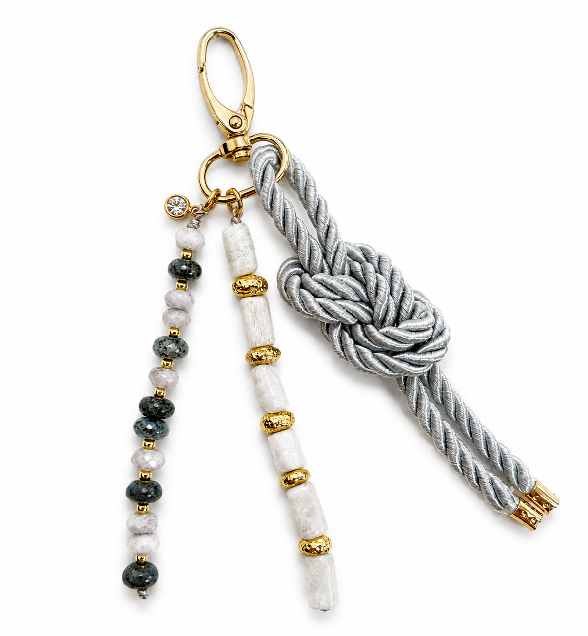 Moonstone Bag charm