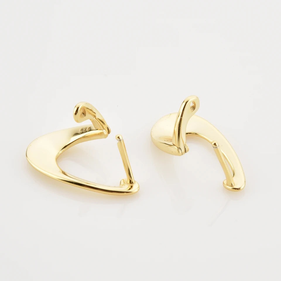 Twisted Gold Hoops