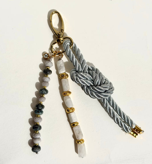 Moonstone Bag charm