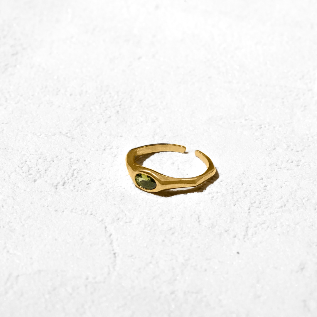 Serene Olive Ring